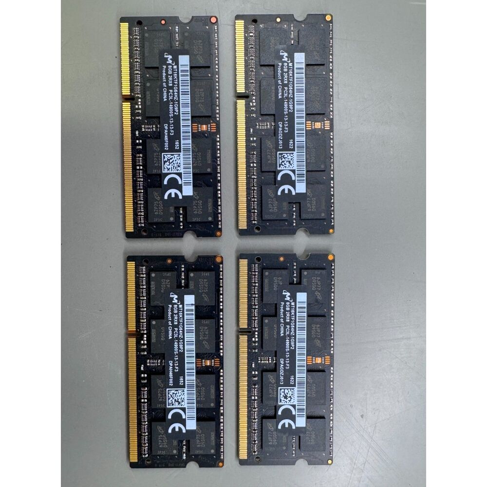 Micron 32GB (4x 8GB) PC3L-14900 RAM | DDR3L, 1866MHz, Apple iMac/Laptop